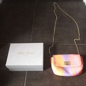 Jimmy Choo Crossbody Ruby L Mini Bag Fabric Spice
